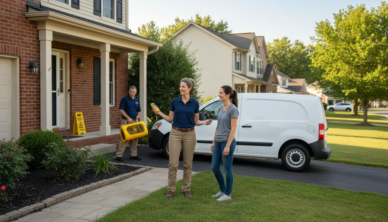 Residential water damage restoration in Millsboro, PA